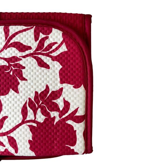 The ORIGINAL Dish Drying Mat XL Holiday Red & White Fall Floral Decor 18x24 NEW - Picture 6 of 15